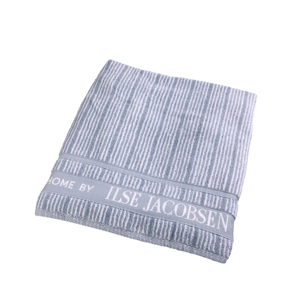 Handtücher 70×140 cm – Staubblau gestreift